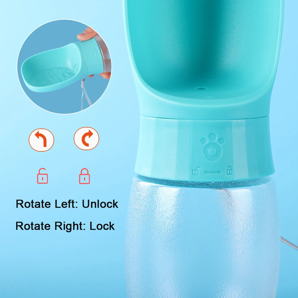 borraccia portatile per cani, 500 ml