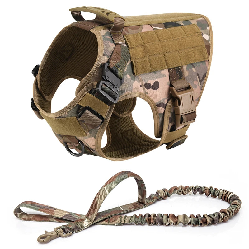 Pettorina tattica stile militare + accessori, utile anche per allenamento del proprio cane