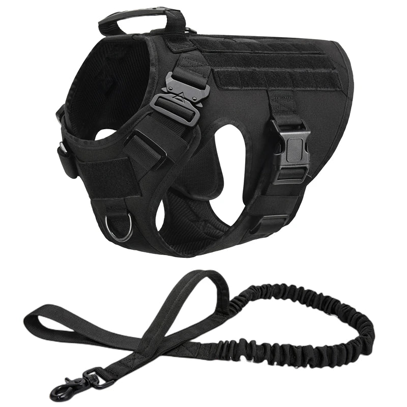Pettorina tattica stile militare + accessori, utile anche per allenamento del proprio cane