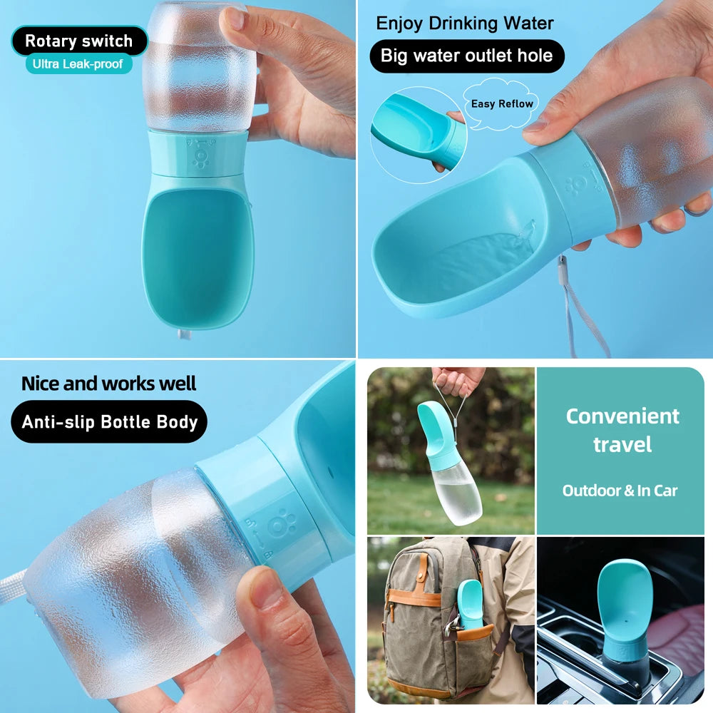 borraccia portatile per cani, 500 ml