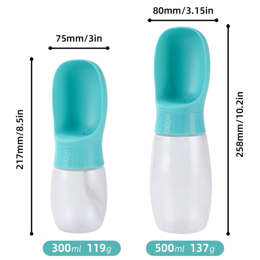 borraccia portatile per cani, 500 ml