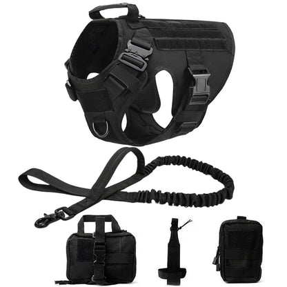Pettorina tattica stile militare + accessori, utile anche per allenamento del proprio cane