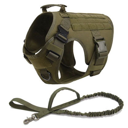 Pettorina tattica stile militare + accessori, utile anche per allenamento del proprio cane