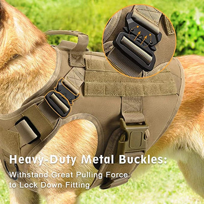 Pettorina tattica stile militare + accessori, utile anche per allenamento del proprio cane