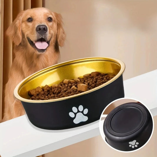 Ciotola antiscivolo in acciaio inossidabile per cani di piccola, media e grande taglia.