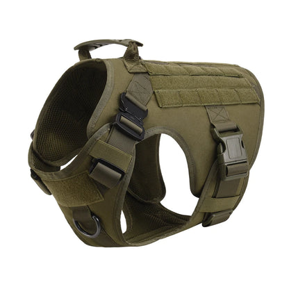 Pettorina tattica stile militare + accessori, utile anche per allenamento del proprio cane
