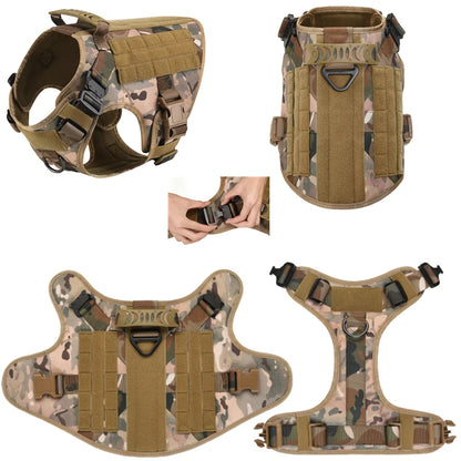 Pettorina tattica stile militare + accessori, utile anche per allenamento del proprio cane