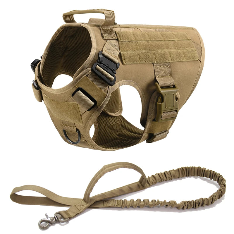 Pettorina tattica stile militare + accessori, utile anche per allenamento del proprio cane